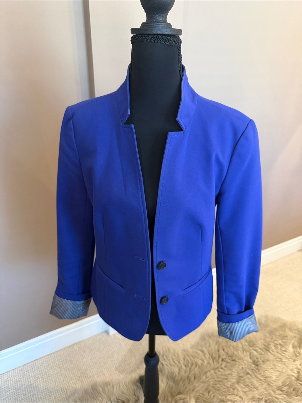 LOFT Bright Cobalt Blue Women's Blazer Jacket